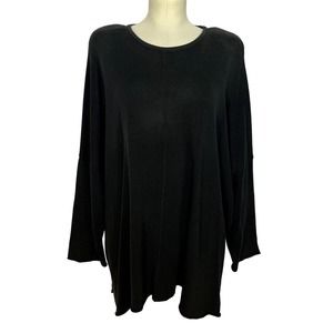 Eskandar Black Sweater | Bust 66 | Cotton | Designer